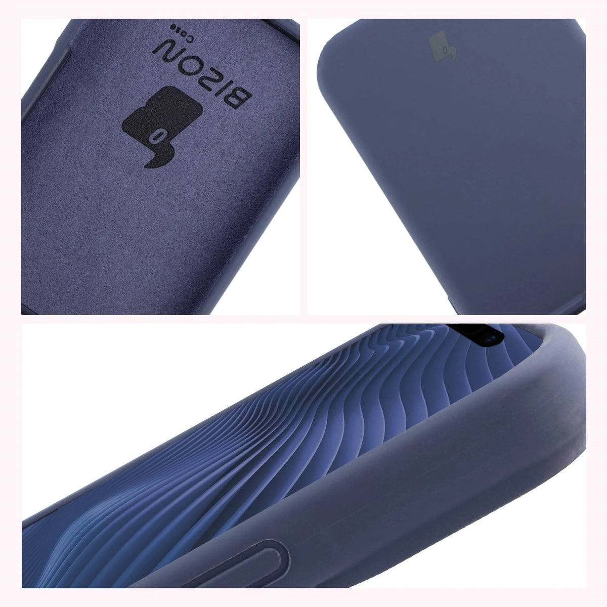 Silikon Handyhülle für iPhone 17 Pro, Bizon Soft Case, Dunkelblau