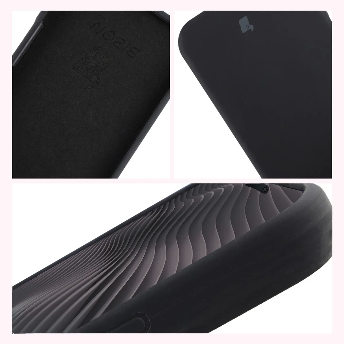 Silikon Handyhülle für iPhone 18 Pro Max / 17 Pro Max, Bizon Soft Case, Schwarz