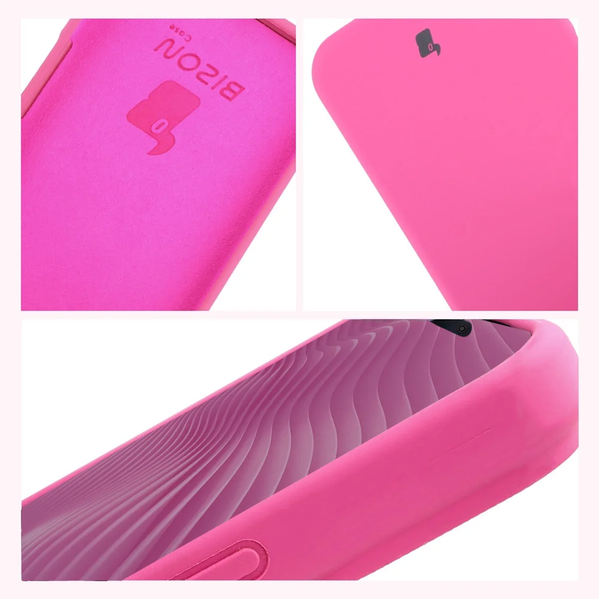 Silikon Handyhülle für iPhone 18 Pro Max / 17 Pro Max, Bizon Soft Case, Dunkelpink
