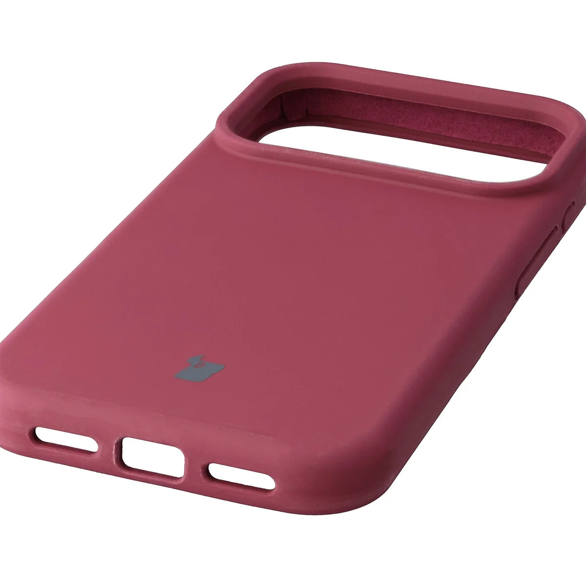 Silikon Handyhülle für iPhone 17 Pro, Bizon Soft Case, Pflaumenfarbe
