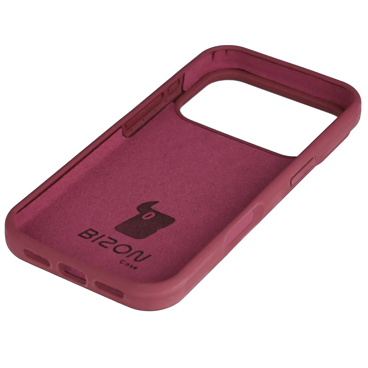 Silikon Handyhülle für iPhone 17 Pro, Bizon Soft Case, Pflaumenfarbe