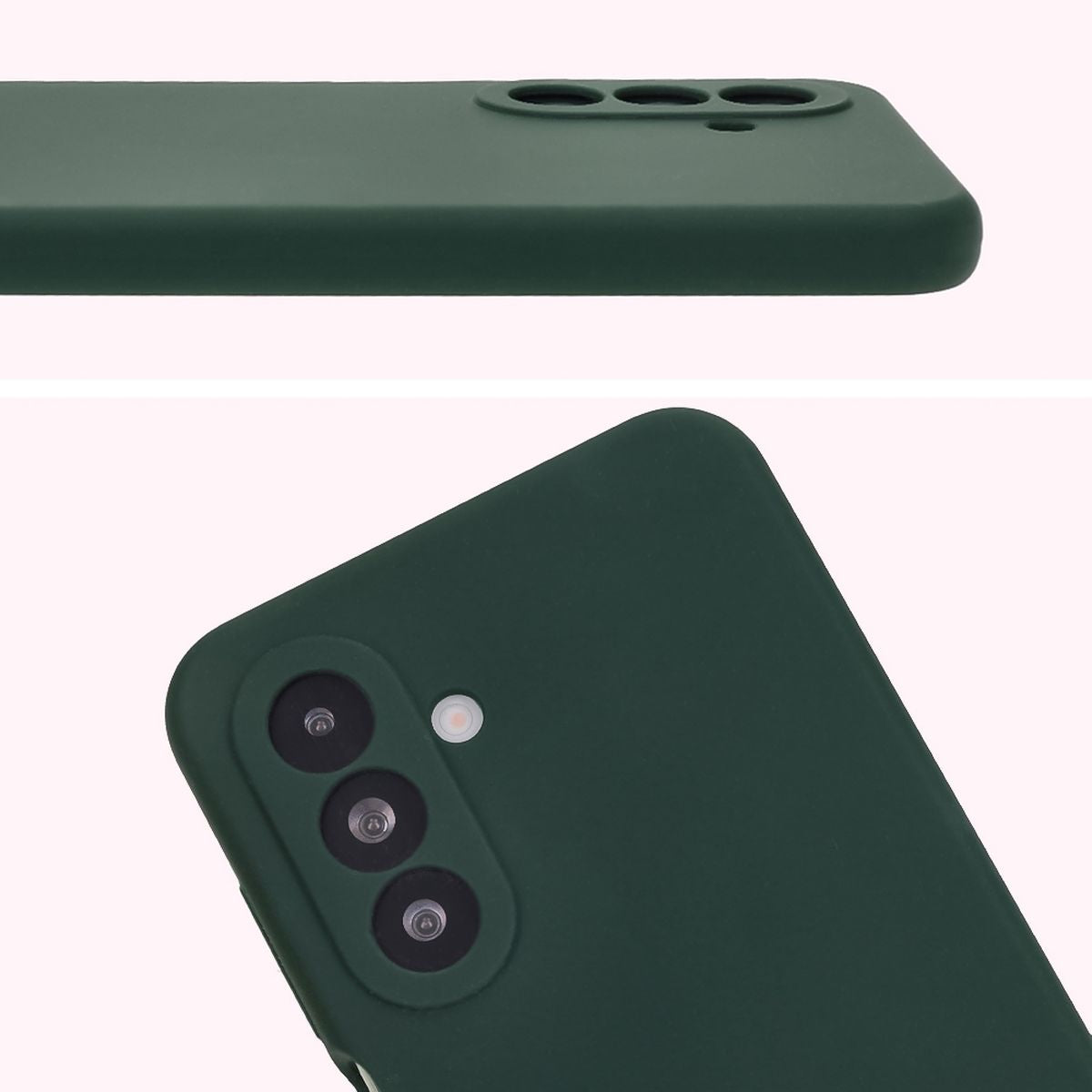 Silikon Handyhülle für Galaxy A17 5G / A26 5G, Bizon Soft Case, Dunkelgrün