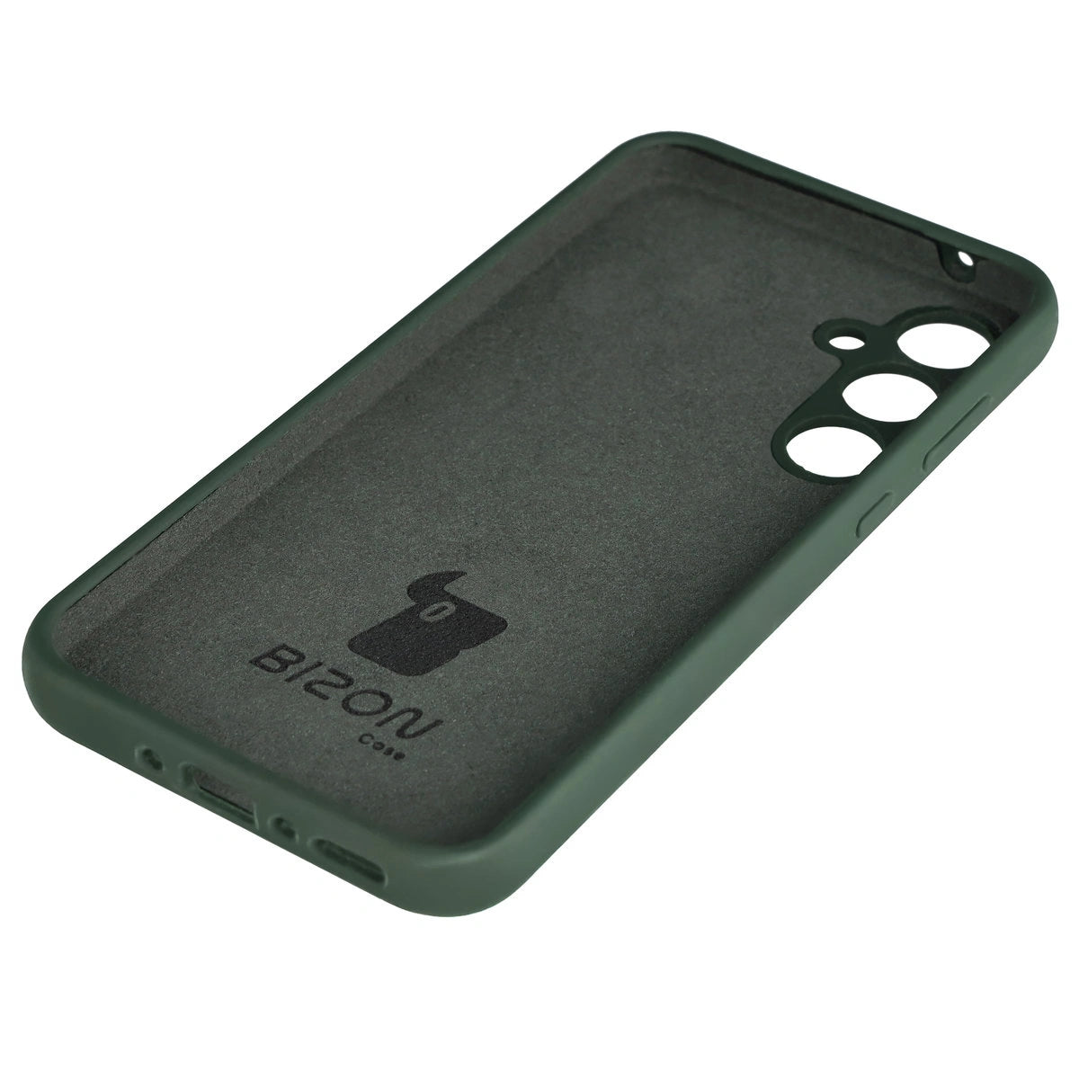 Silikon Handyhülle für Galaxy A35 5G, Bizon Soft Case, Dunkelgrün
