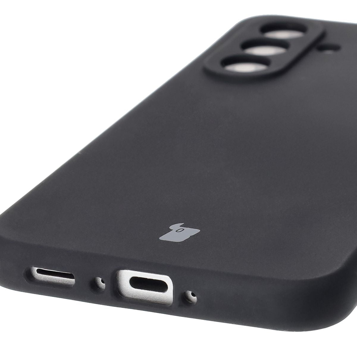 Silikon Handyhülle für Galaxy A36 5G, Bizon Soft Case, Schwarz