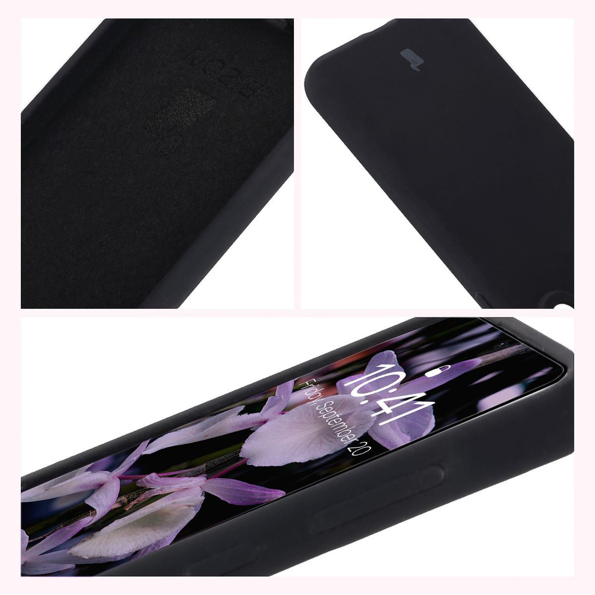 Silikon Handyhülle für Galaxy A36 5G, Bizon Soft Case, Schwarz