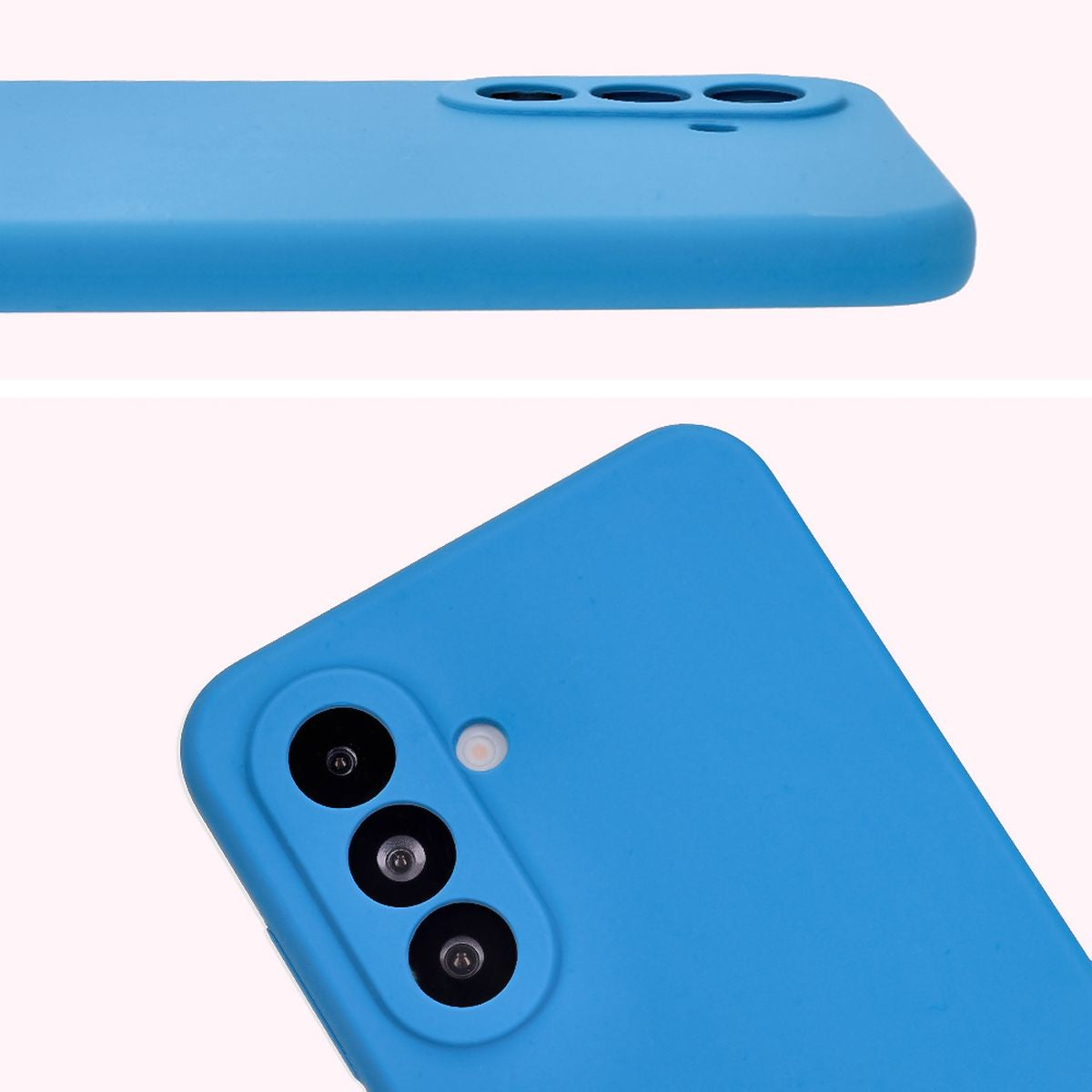 Silikon Handyhülle für Galaxy A36 5G, Bizon Soft Case, Blau