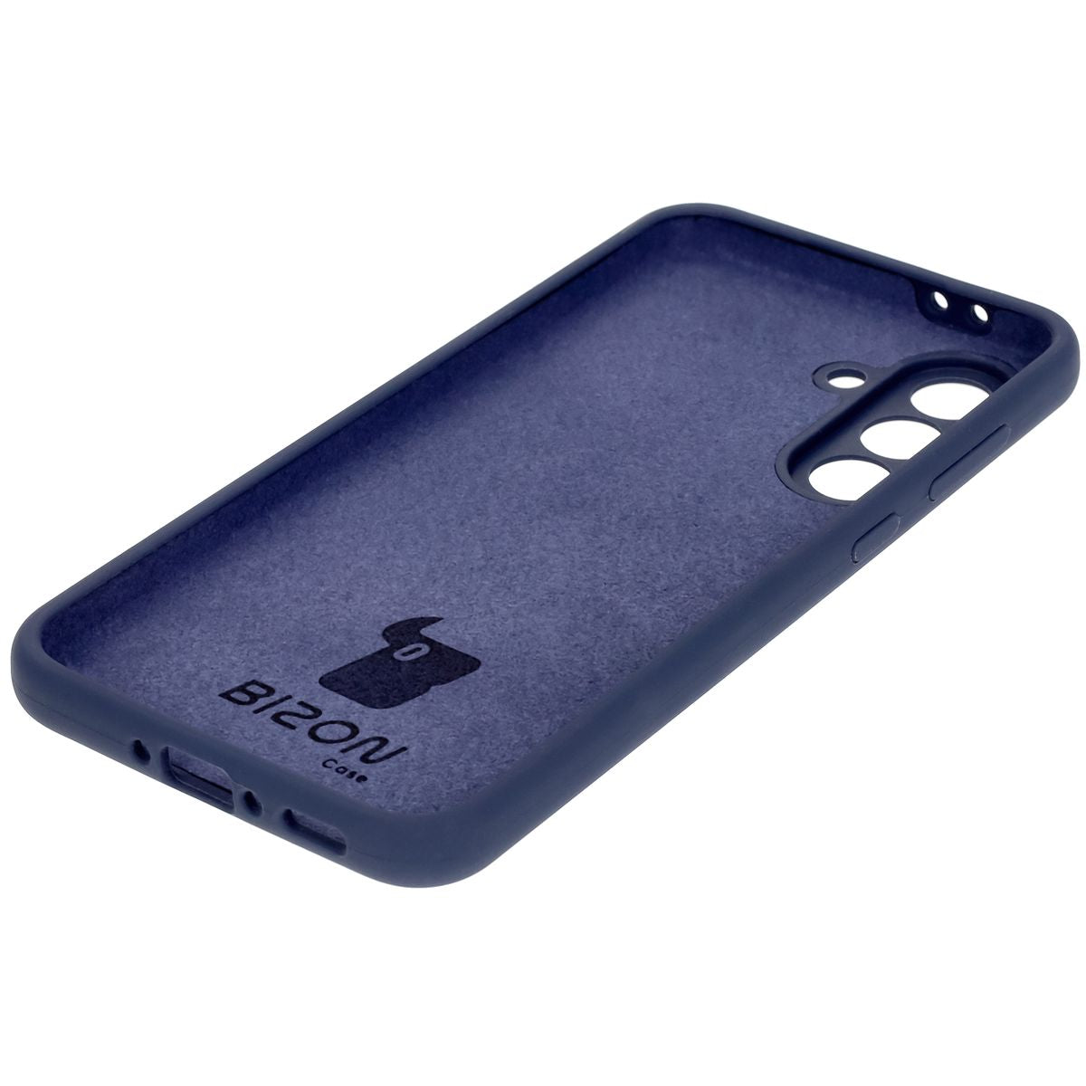 Silikon Handyhülle für Galaxy A36 5G, Bizon Soft Case, Dunkelblau