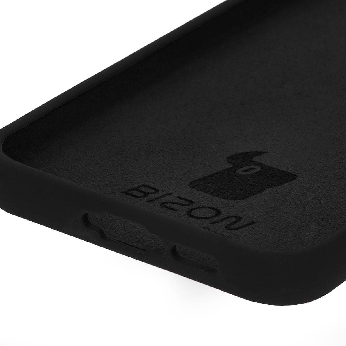 Silikon Schutzhülle für Galaxy A55 5G, Bizon Soft Case, Schwarz