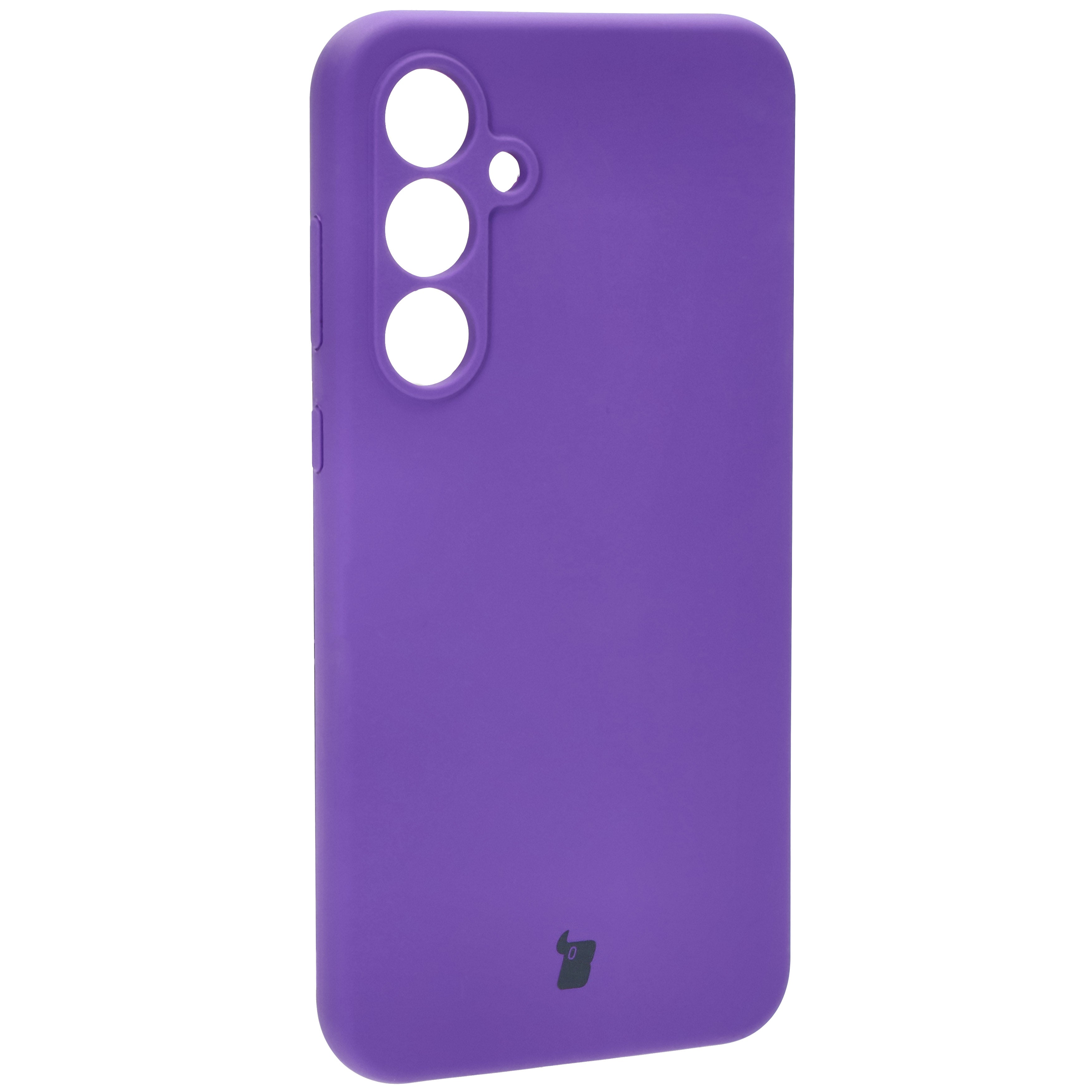 Silikon Handyhülle für Galaxy A55 5G, Bizon Soft Case, Violett