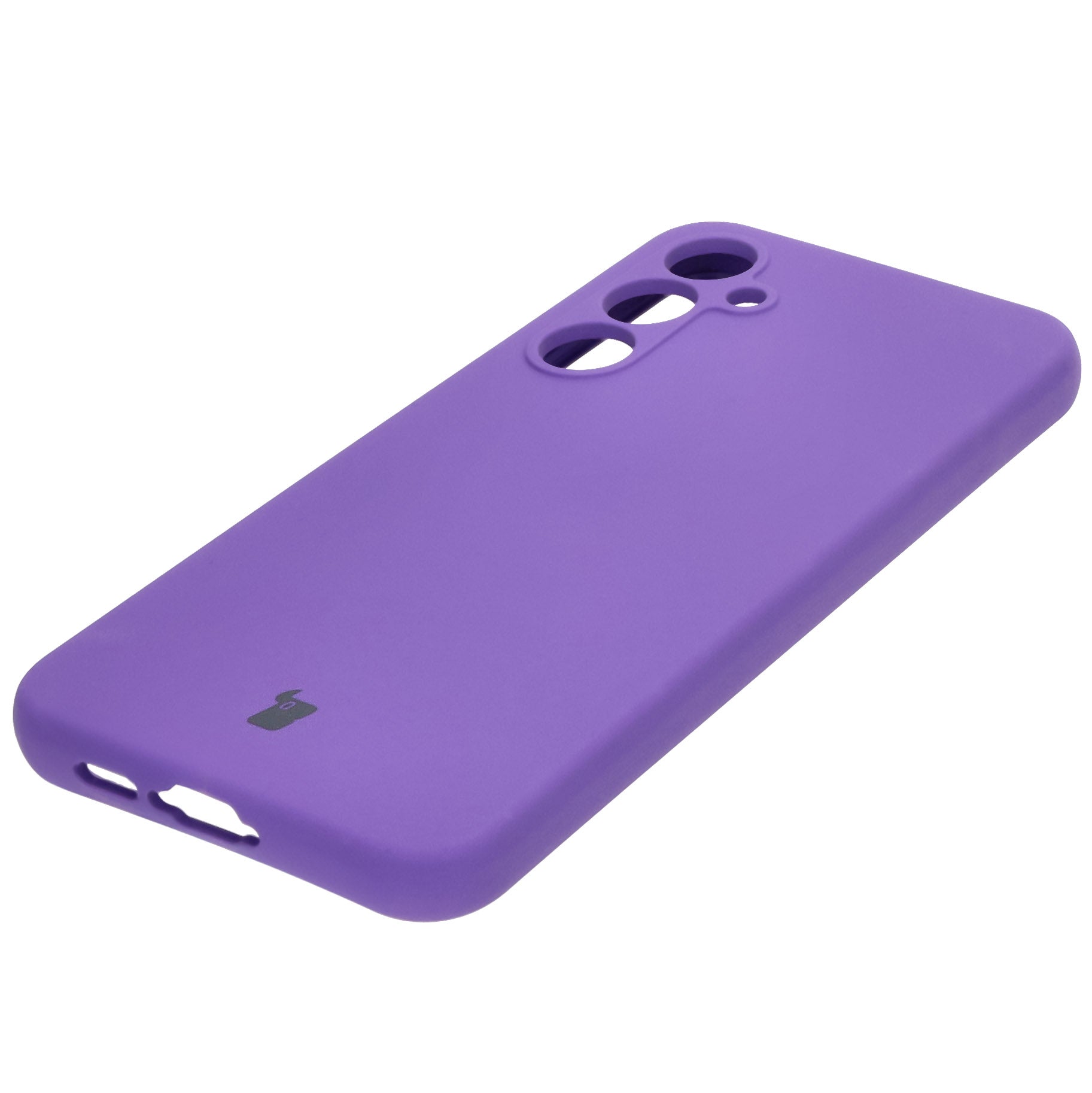 Silikon Handyhülle für Galaxy A55 5G, Bizon Soft Case, Violett