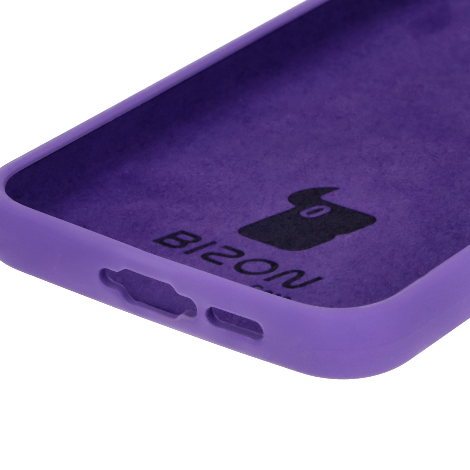 Silikon Handyhülle für Galaxy A55 5G, Bizon Soft Case, Violett