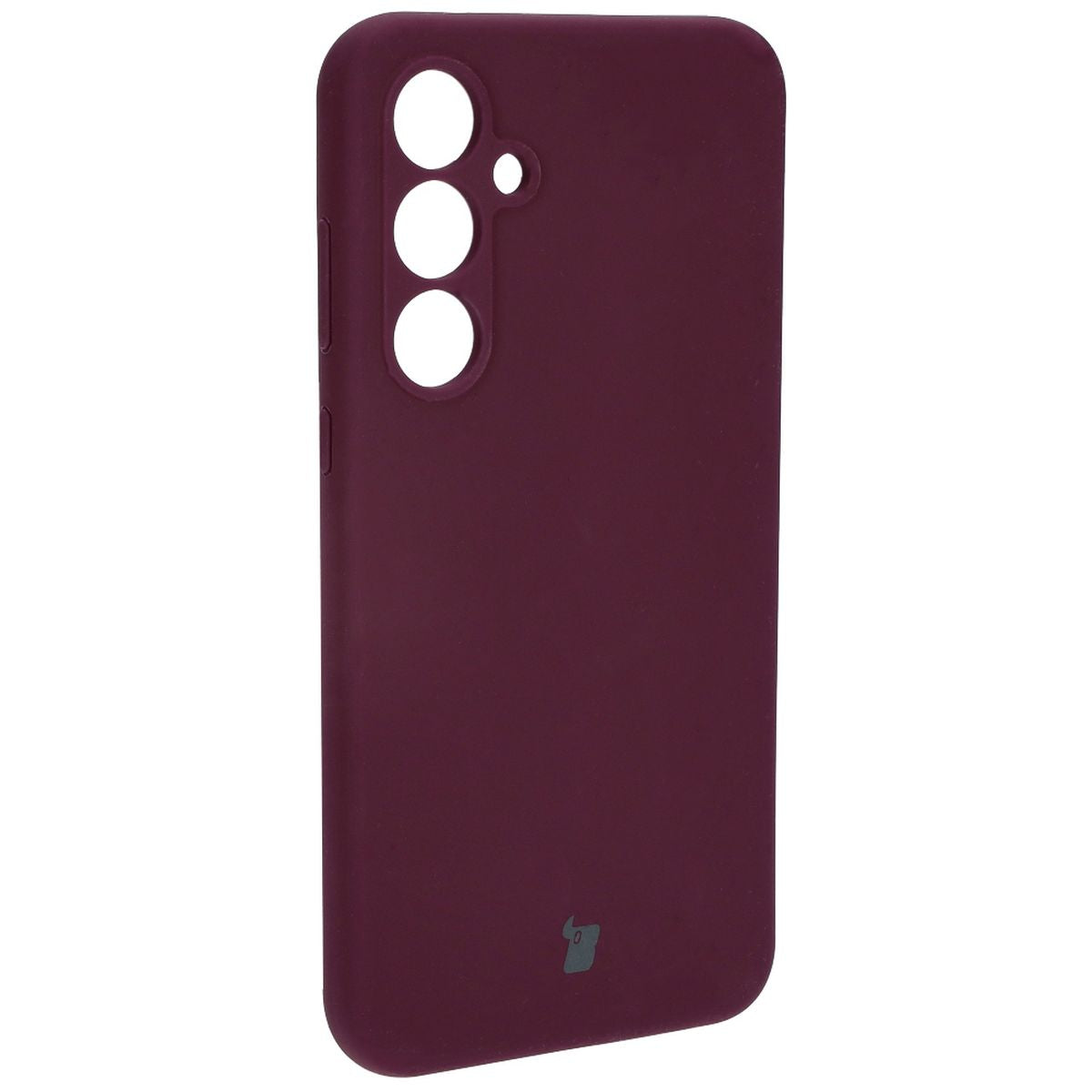 Silikon Schutzhülle für Galaxy A55 5G, Bizon Soft Case, Pflaumenfarbe