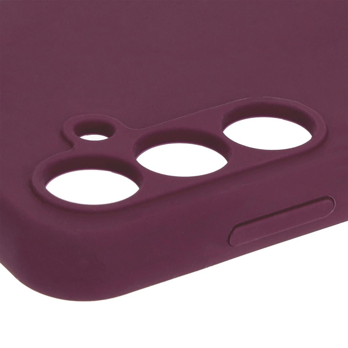 Silikon Schutzhülle für Galaxy A55 5G, Bizon Soft Case, Pflaumenfarbe