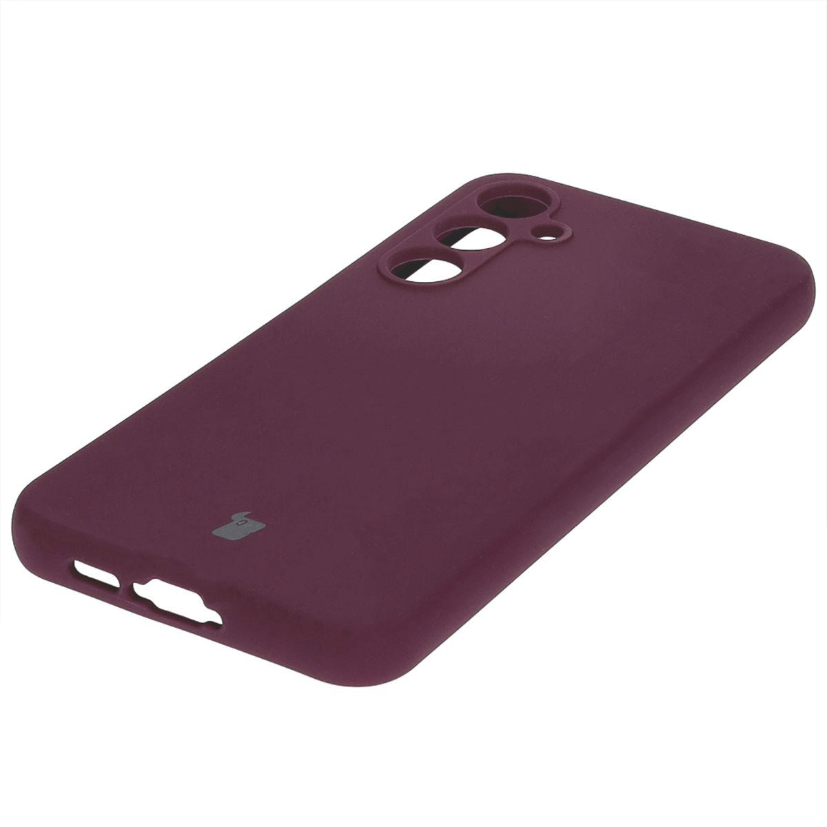 Silikon Schutzhülle für Galaxy A55 5G, Bizon Soft Case, Pflaumenfarbe