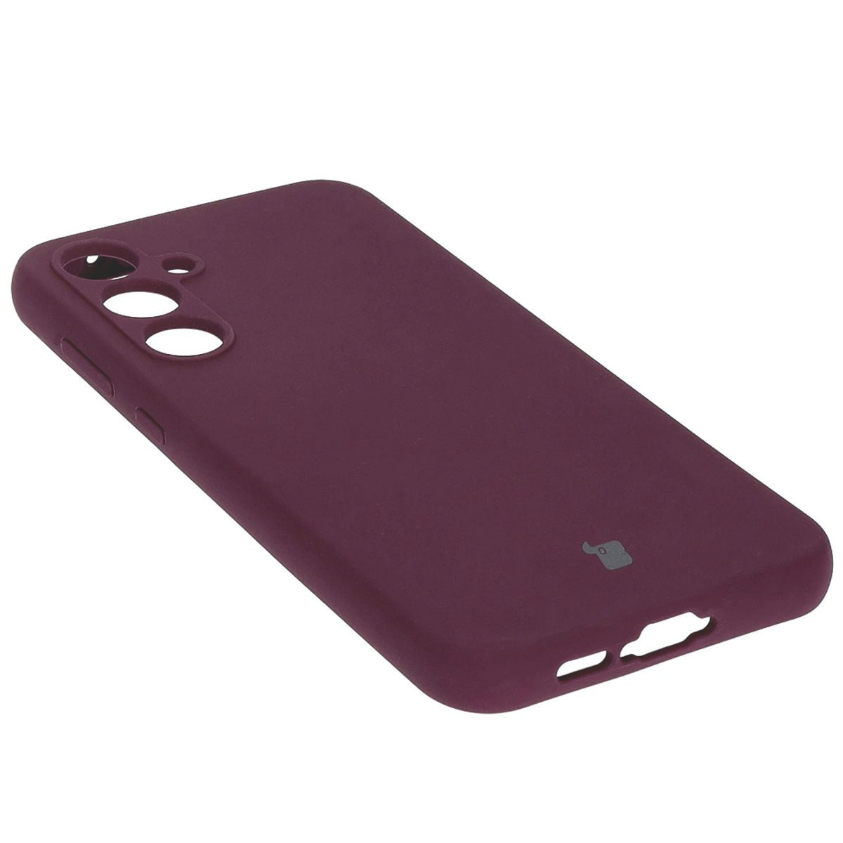 Silikon Schutzhülle für Galaxy A55 5G, Bizon Soft Case, Pflaumenfarbe