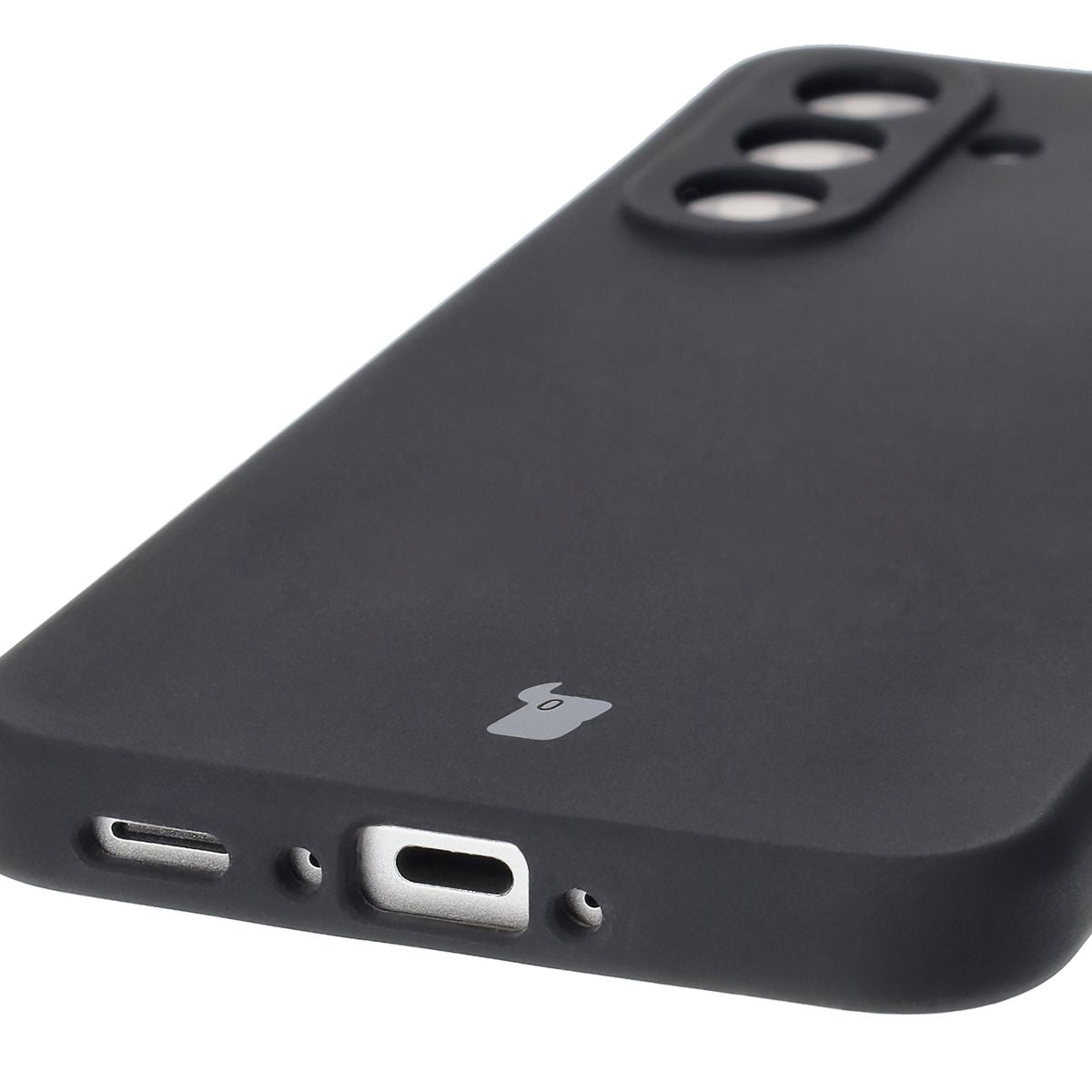 Silikon Handyhülle für Galaxy A56 5G, Bizon Soft Case, Schwarz