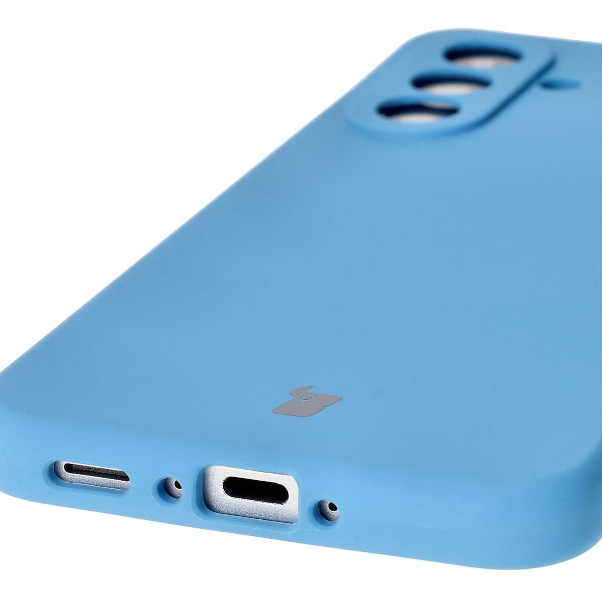 Silikon Handyhülle für Galaxy A56 5G, Bizon Soft Case, Blau