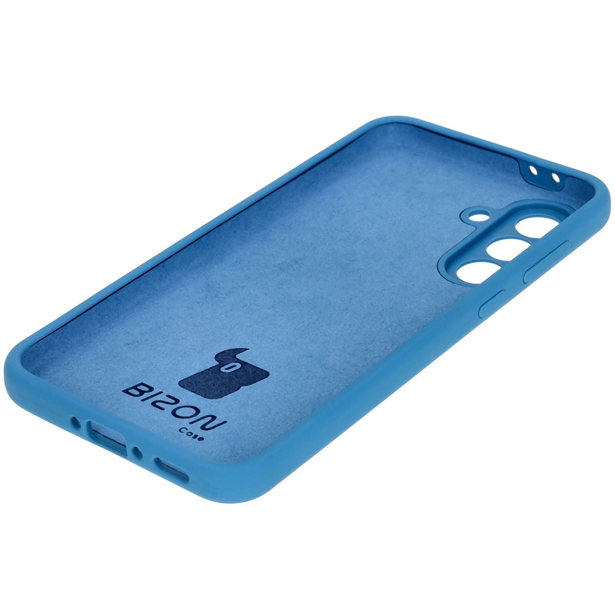 Silikon Handyhülle für Galaxy A56 5G, Bizon Soft Case, Blau