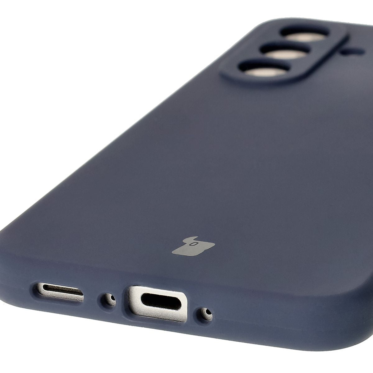 Silikon Handyhülle für Galaxy A56 5G, Bizon Soft Case, Dunkelblau