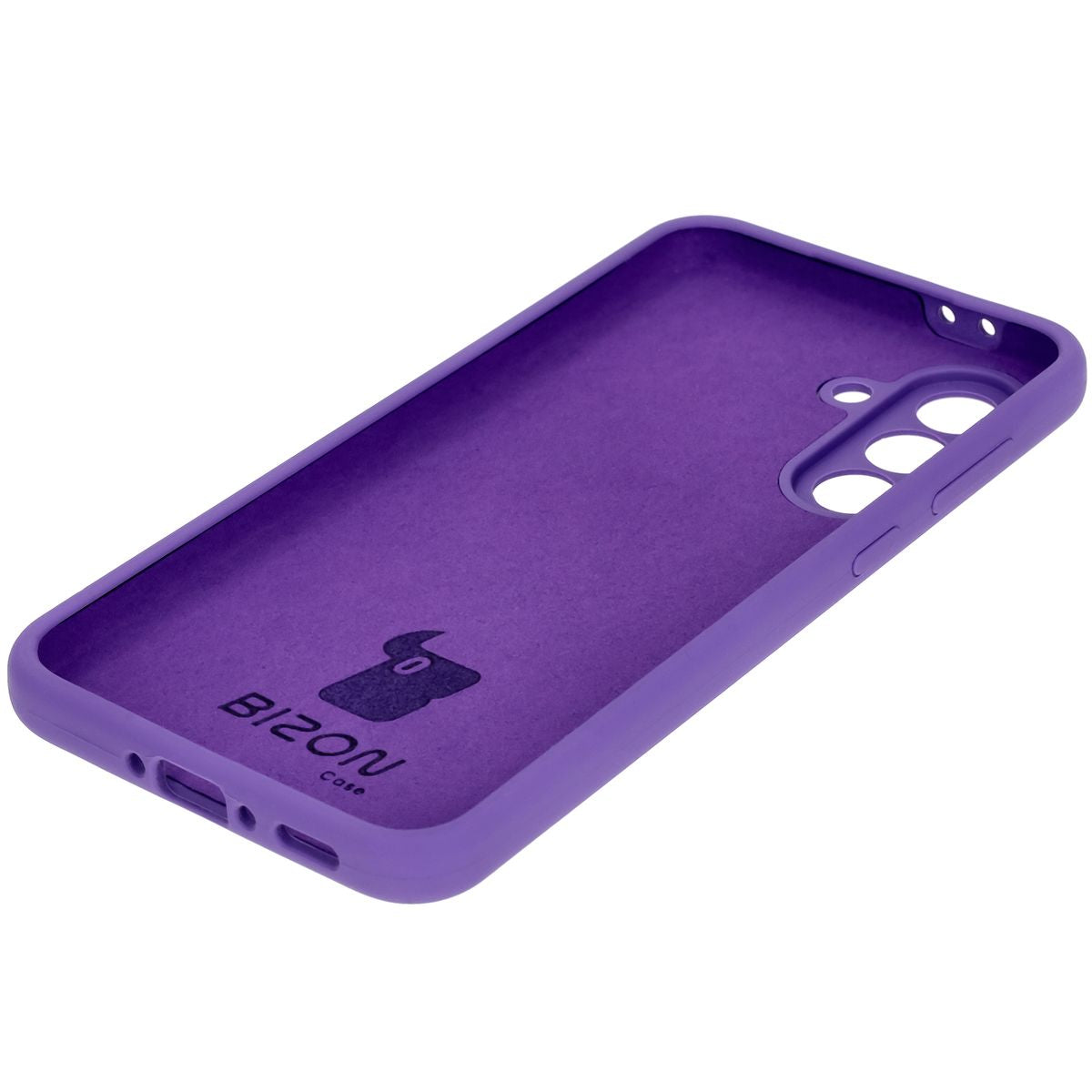 Silikon Handyhülle für Galaxy A56 5G, Bizon Soft Case, Violett