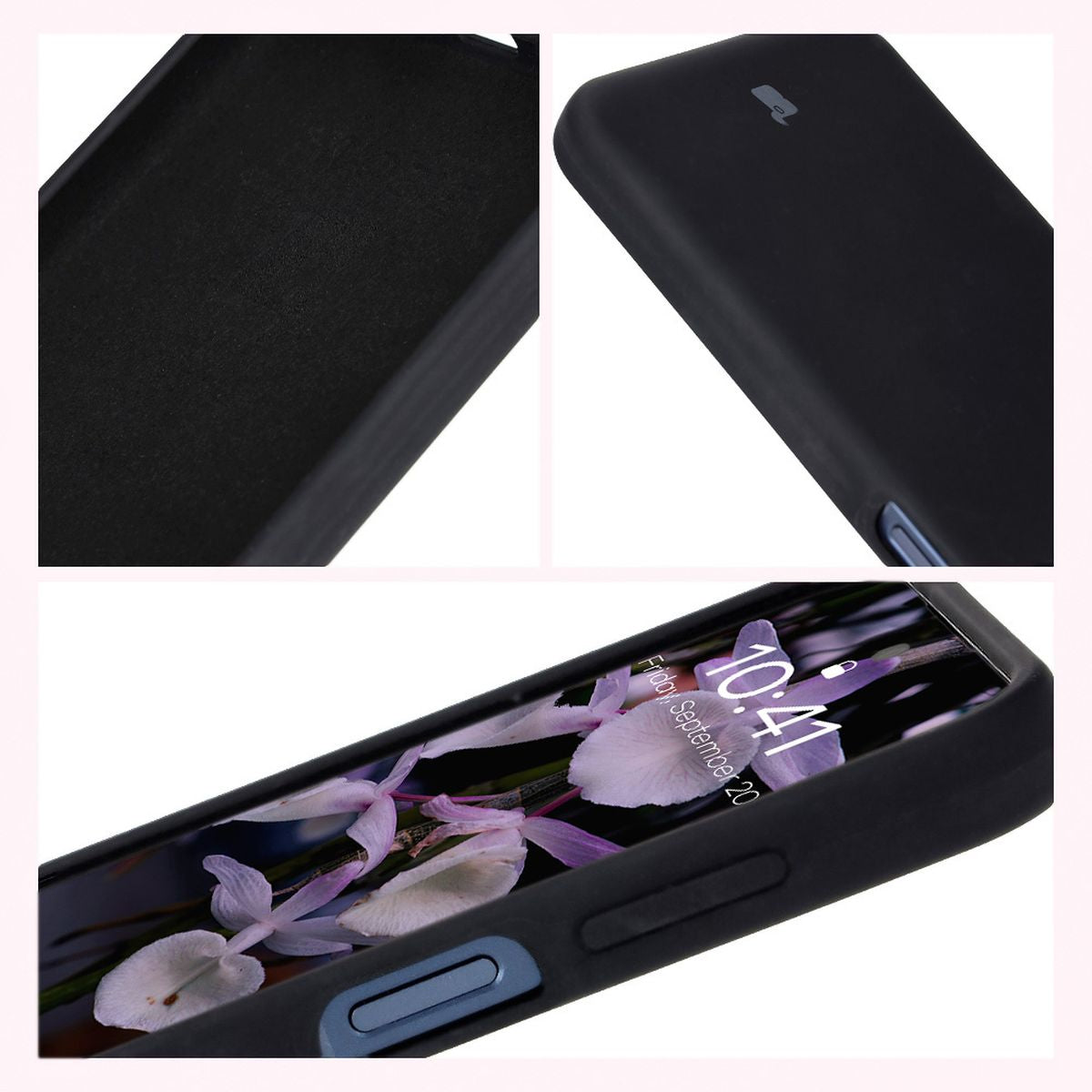 Silikon Handyhülle für Galaxy M35 5G, Bizon Soft Case, Schwarz