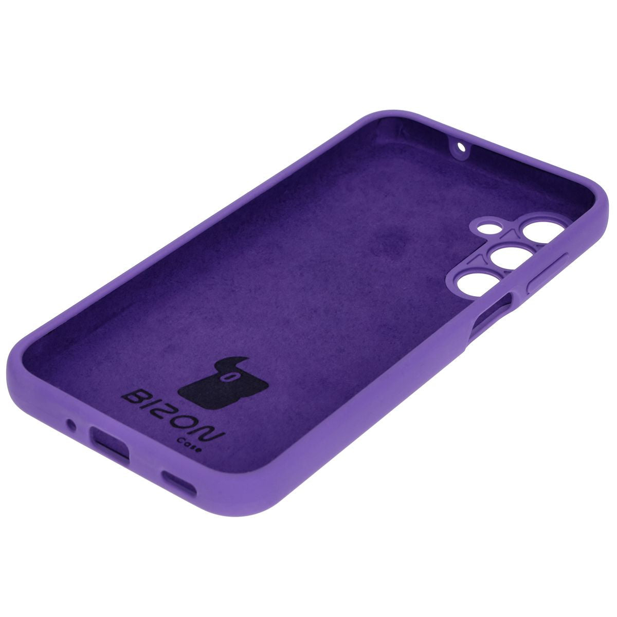 Silikon Handyhülle für Galaxy M35 5G, Bizon Soft Case, Violett