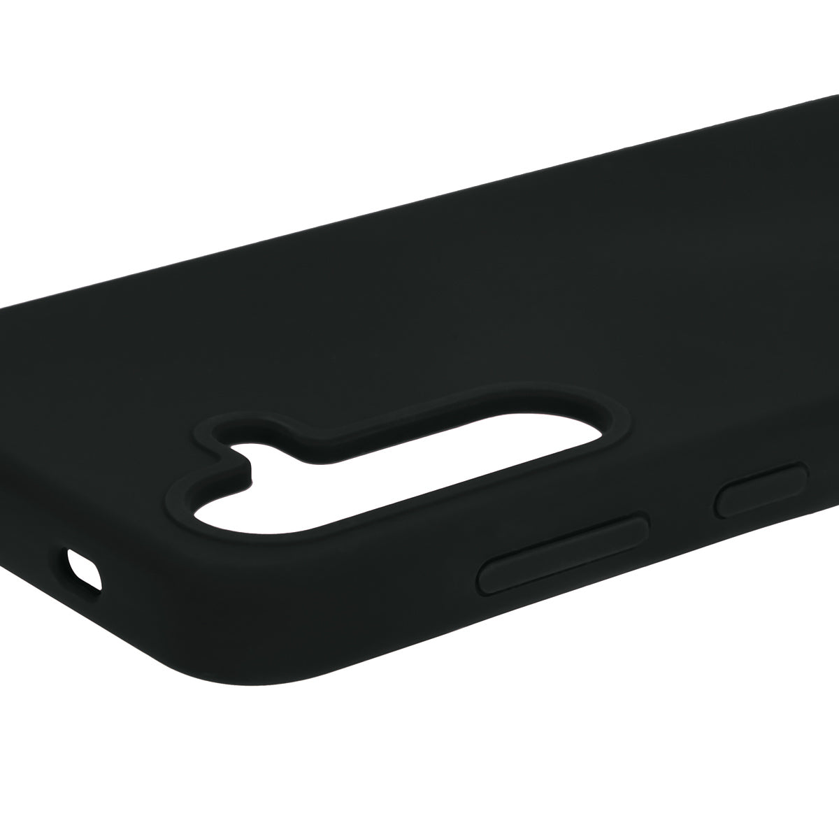 Silikon Handyhülle für Galaxy S24, Bizon Soft Case, Schwarz