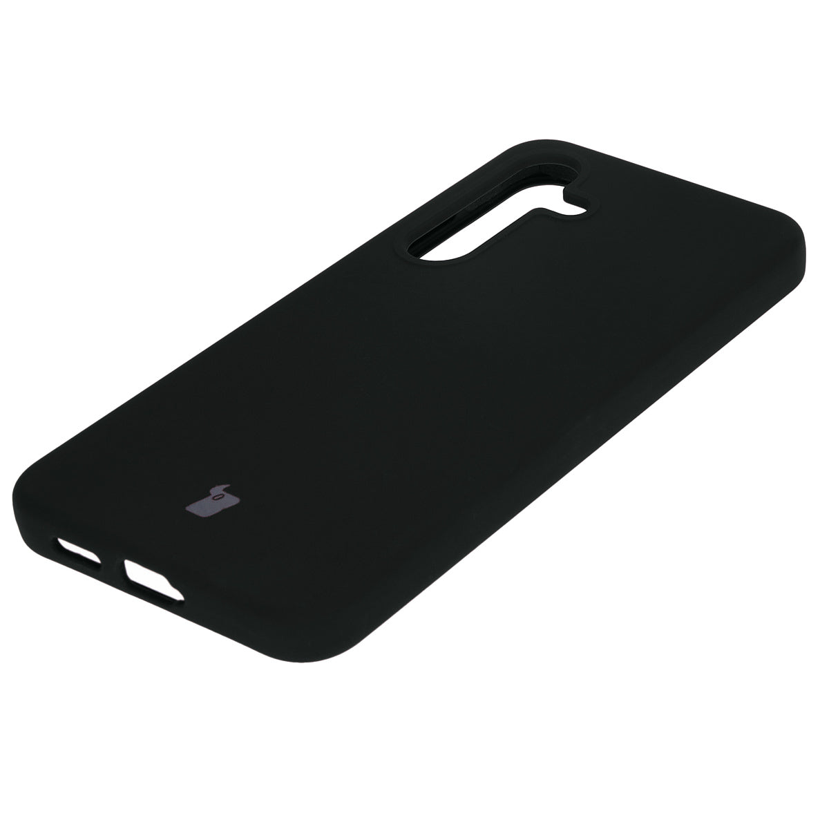 Silikon Handyhülle für Galaxy S24, Bizon Soft Case, Schwarz