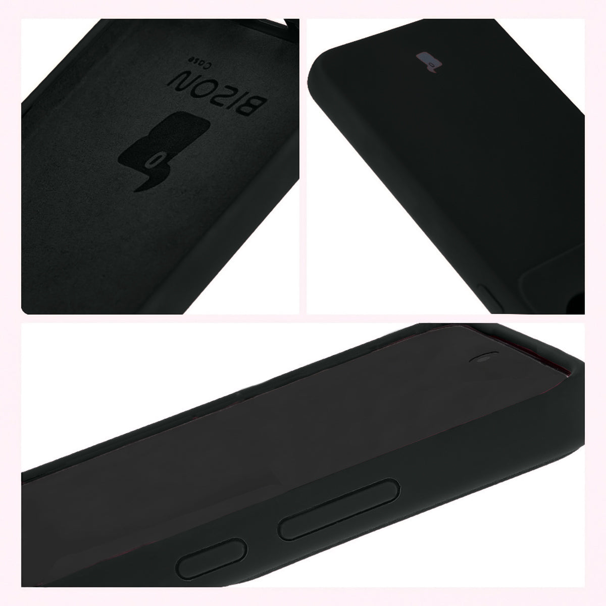 Silikon Handyhülle für Galaxy S24, Bizon Soft Case, Schwarz