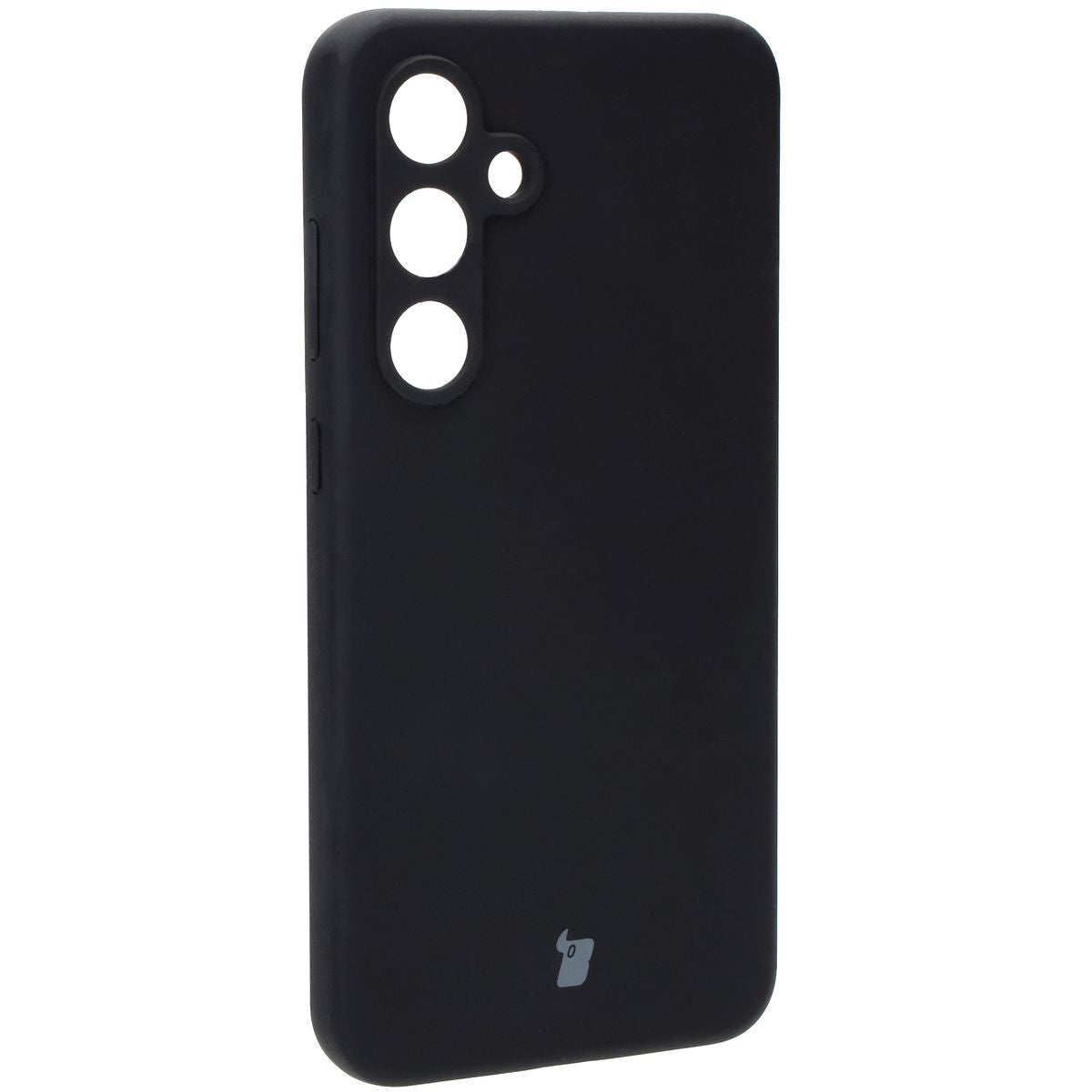 Silikon Handyhülle für Galaxy S24 FE, Bizon Soft Case, Schwarz
