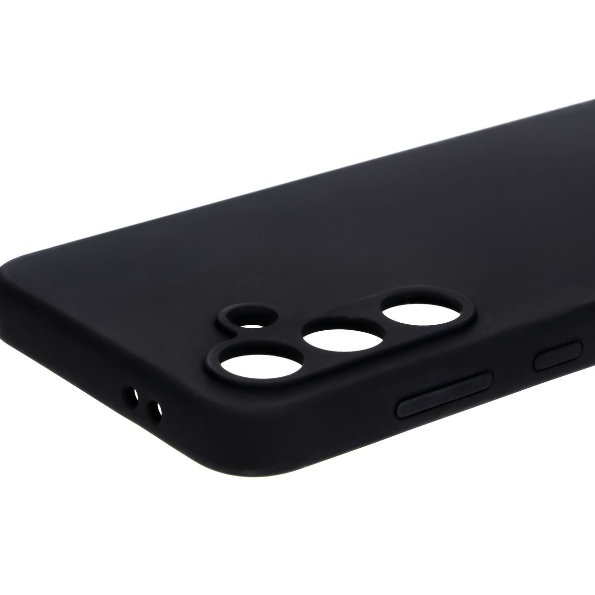 Silikon Handyhülle für Galaxy S24 FE, Bizon Soft Case, Schwarz