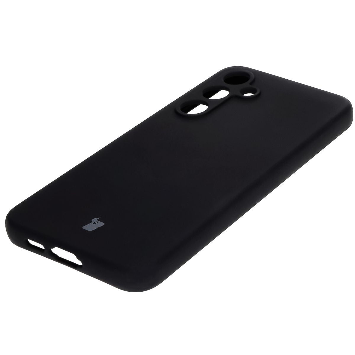 Silikon Handyhülle für Galaxy S24 FE, Bizon Soft Case, Schwarz