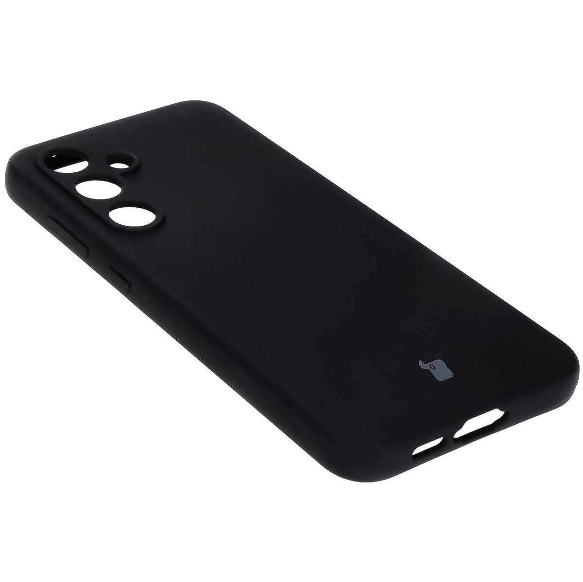Silikon Handyhülle für Galaxy S24 FE, Bizon Soft Case, Schwarz
