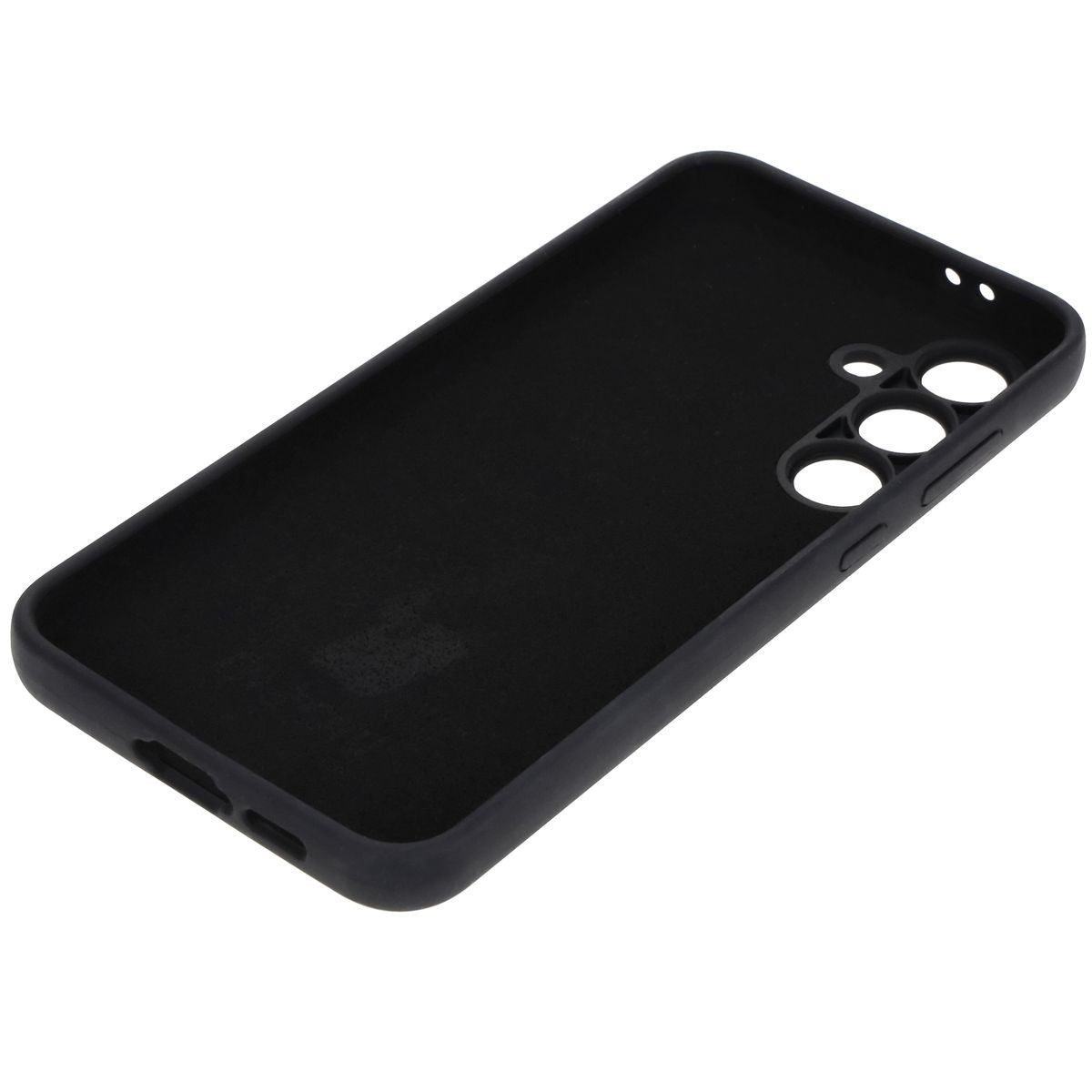 Silikon Handyhülle für Galaxy S24 FE, Bizon Soft Case, Schwarz