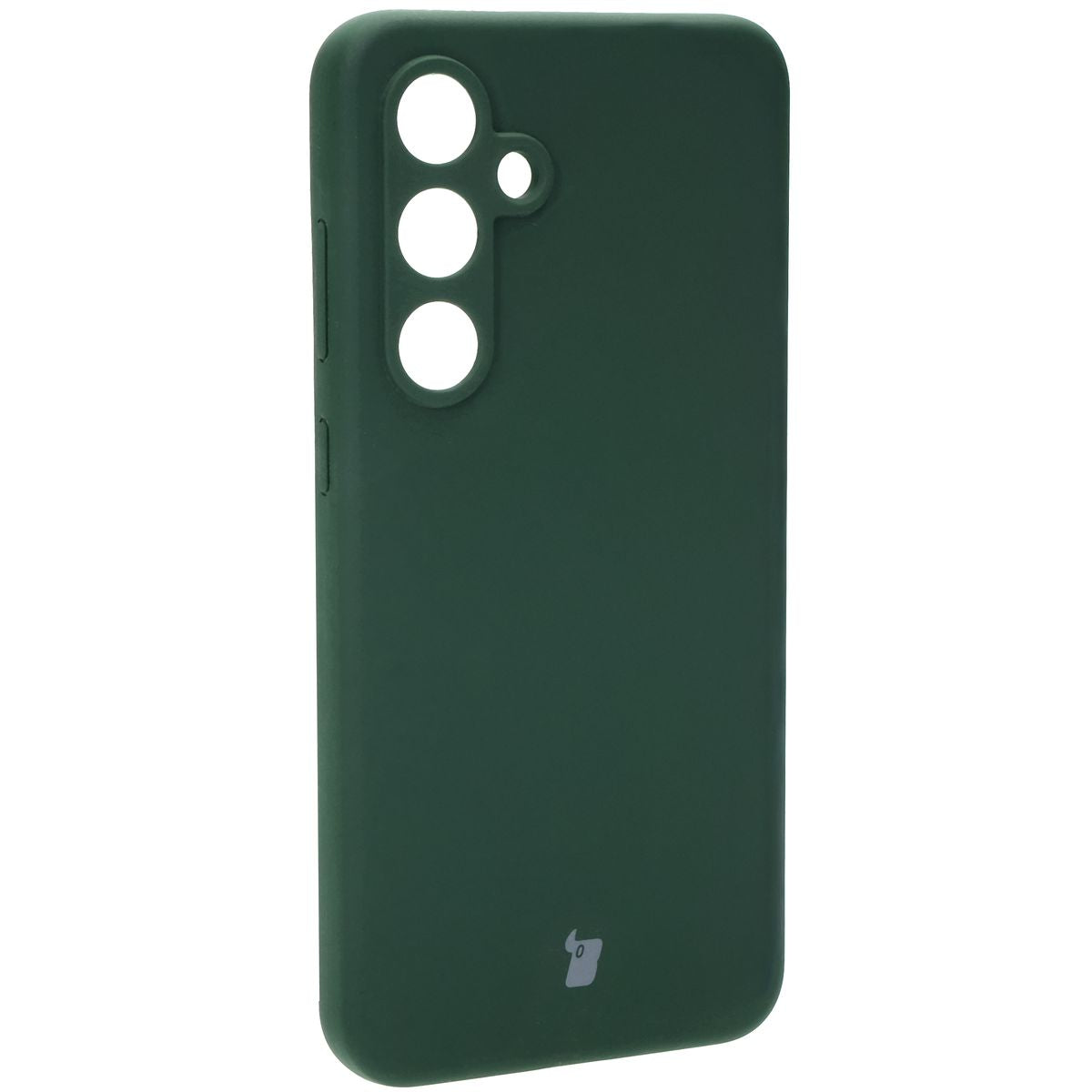 Silikon Handyhülle für Galaxy S24 FE, Bizon Soft Case, Dunkelgrün
