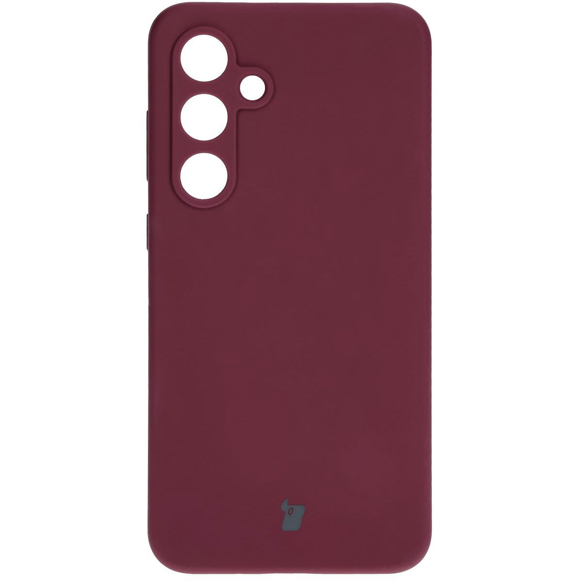 Silikon Handyhülle für Galaxy S24 FE, Bizon Soft Case, Pflaumenfarbe