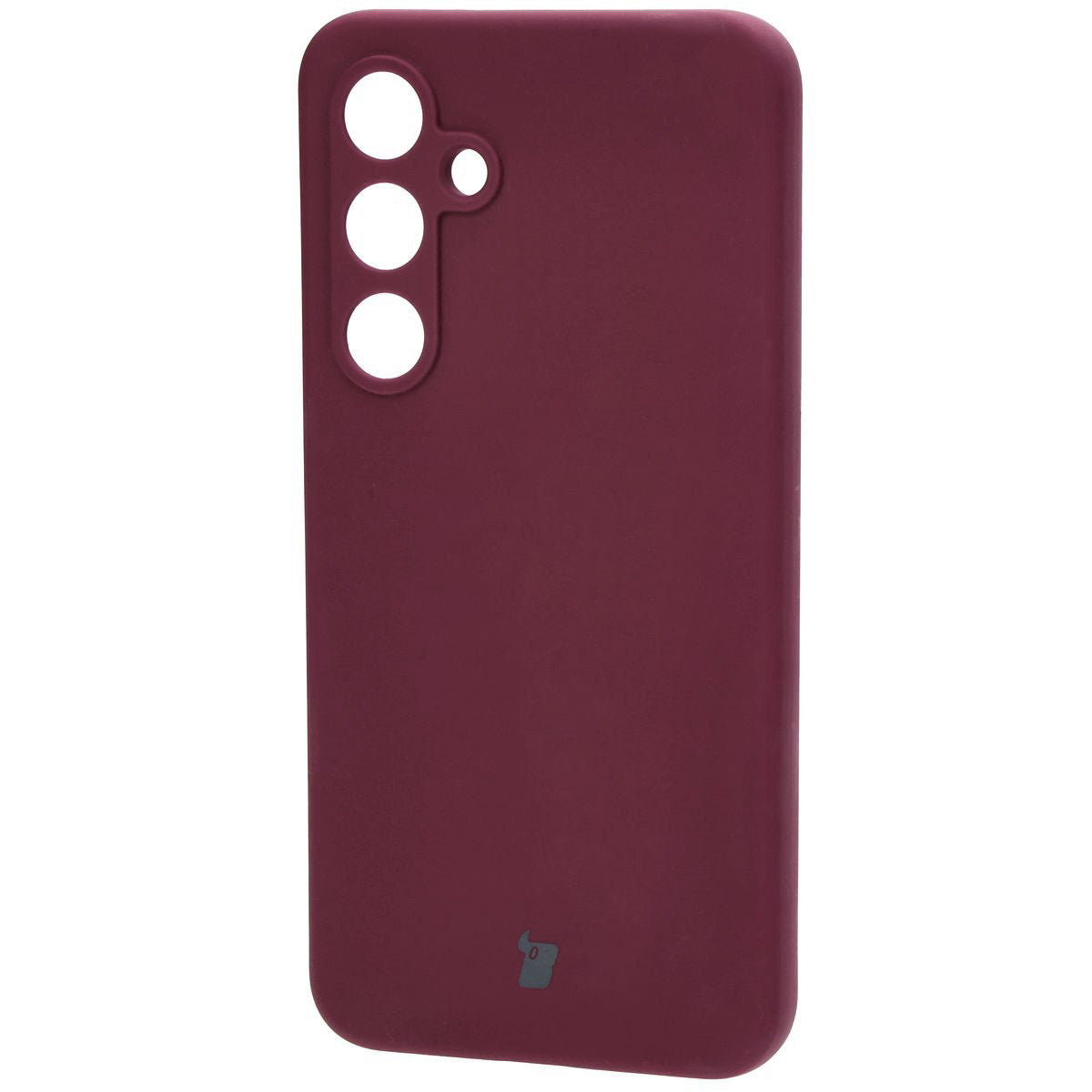 Silikon Handyhülle für Galaxy S24 FE, Bizon Soft Case, Pflaumenfarbe