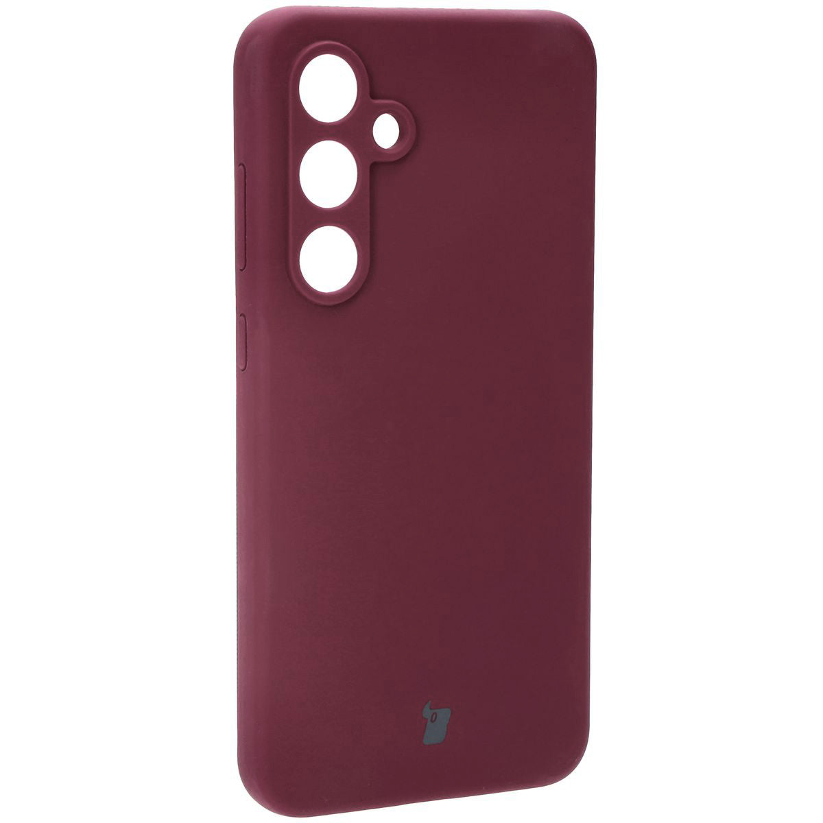Silikon Handyhülle für Galaxy S24 FE, Bizon Soft Case, Pflaumenfarbe