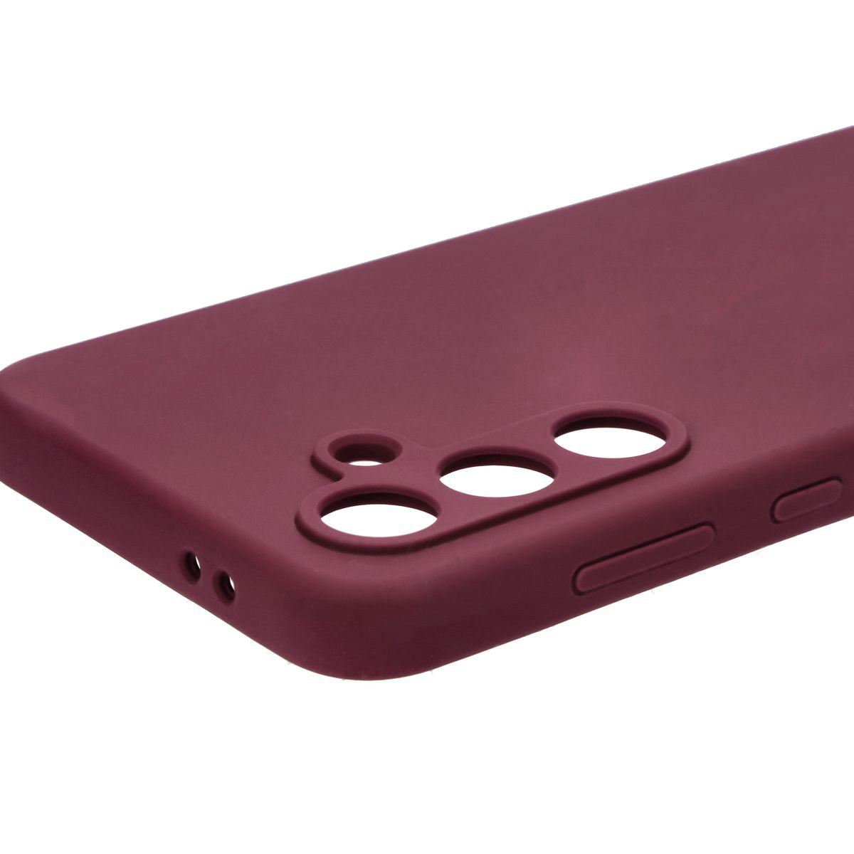 Silikon Handyhülle für Galaxy S24 FE, Bizon Soft Case, Pflaumenfarbe