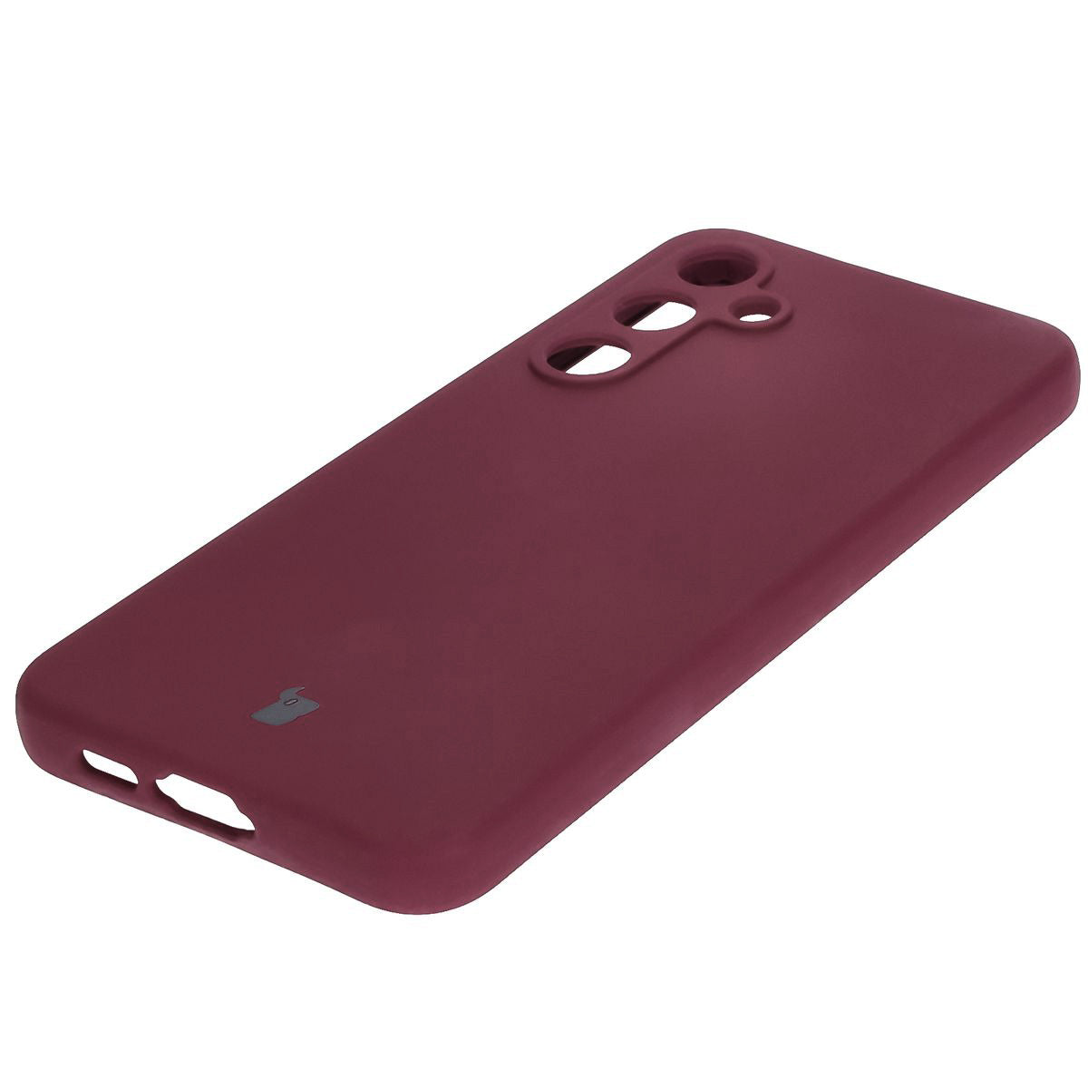 Silikon Handyhülle für Galaxy S24 FE, Bizon Soft Case, Pflaumenfarbe