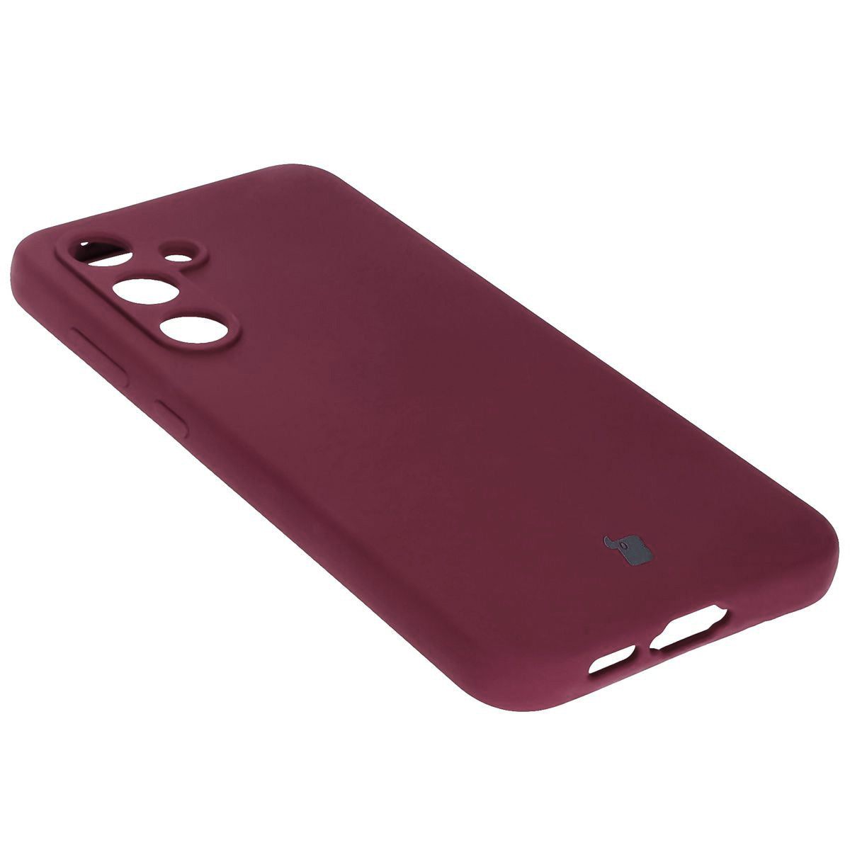 Silikon Handyhülle für Galaxy S24 FE, Bizon Soft Case, Pflaumenfarbe