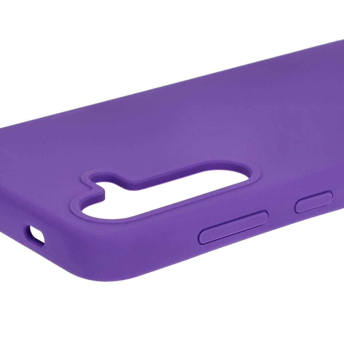 Silikon Handyhülle für Galaxy S24, Bizon Soft Case, Violett