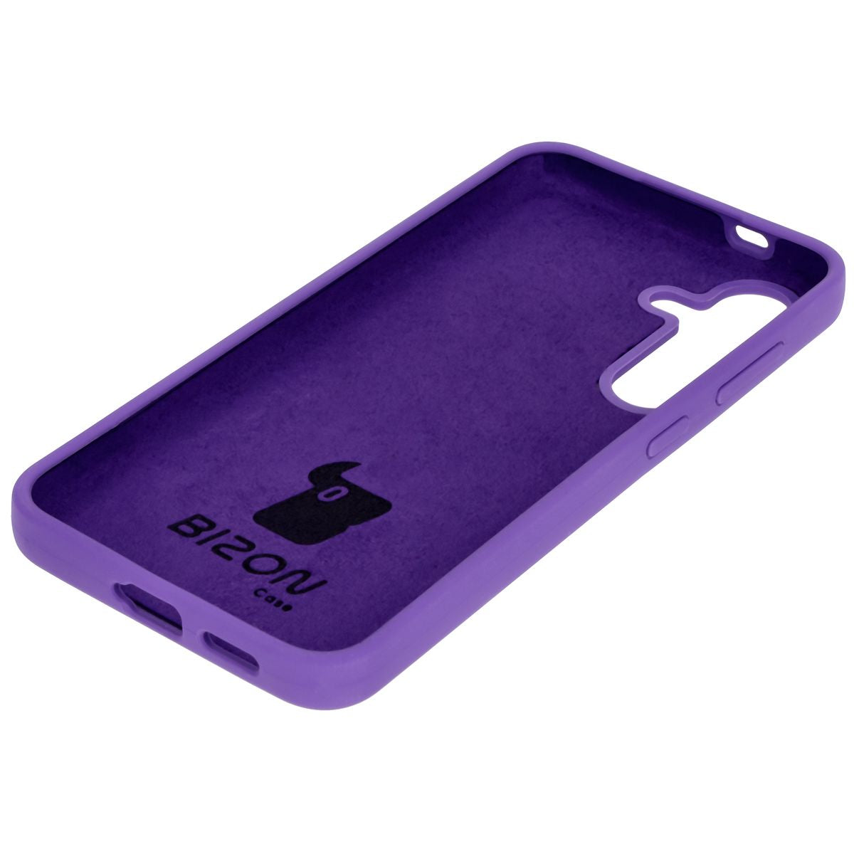 Silikon Handyhülle für Galaxy S24, Bizon Soft Case, Violett