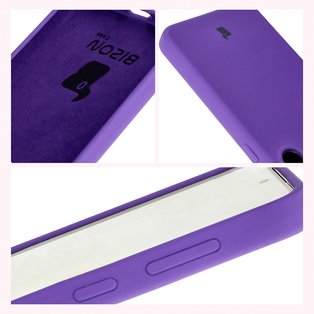 Silikon Handyhülle für Galaxy S24, Bizon Soft Case, Violett