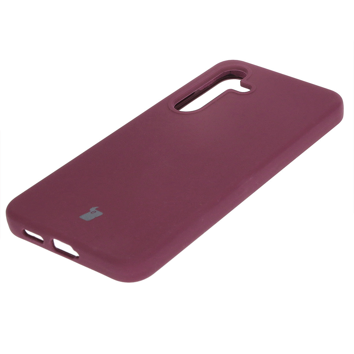 Silikon Handyhülle für Galaxy S24, Bizon Soft Case, Pflaumenfarbe