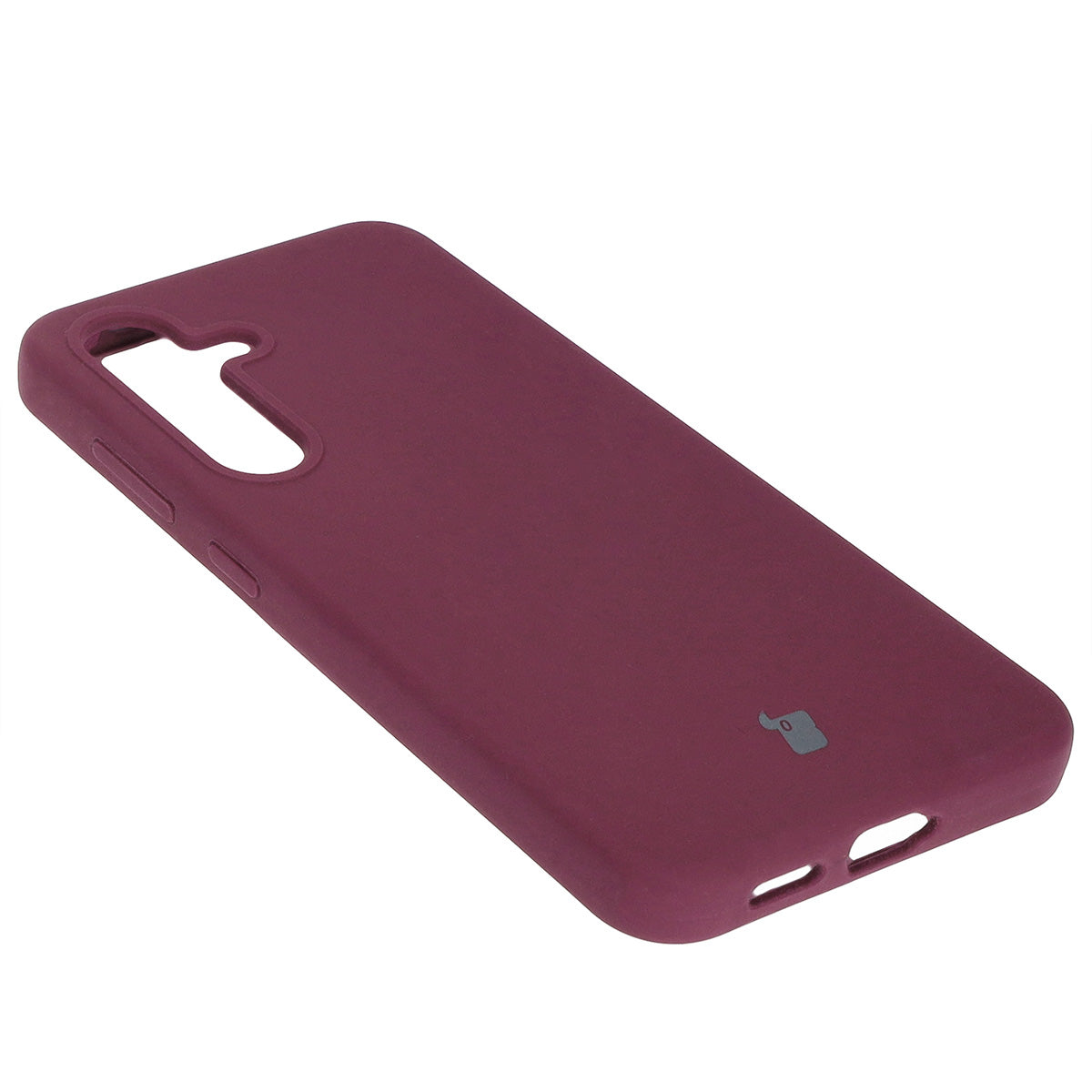 Silikon Handyhülle für Galaxy S24, Bizon Soft Case, Pflaumenfarbe