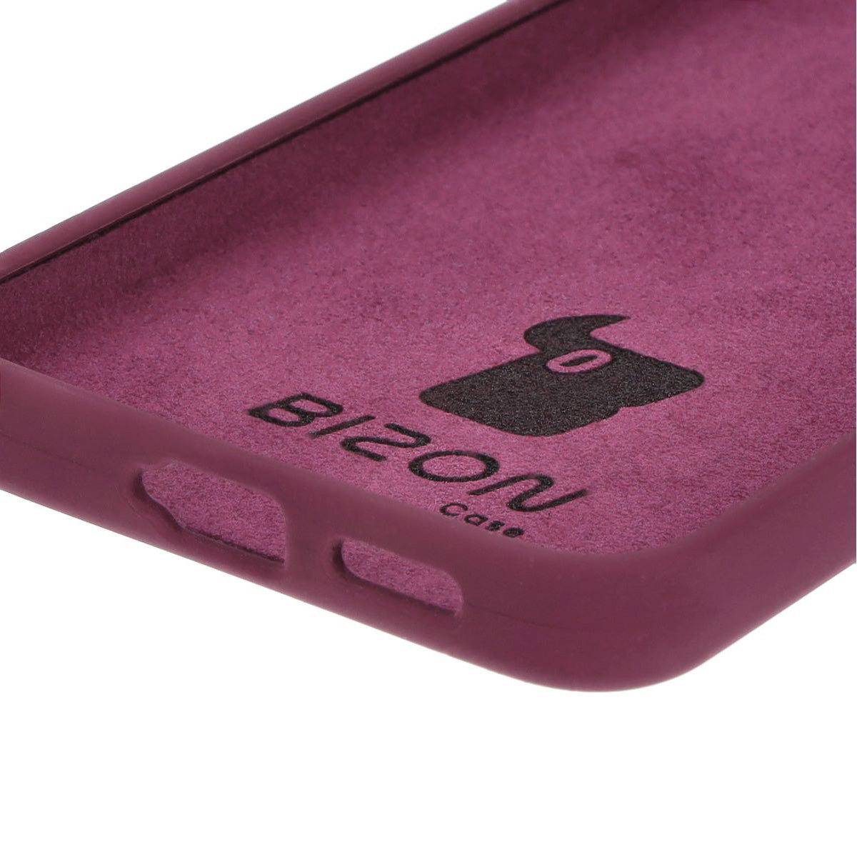 Silikon Handyhülle für Galaxy S24, Bizon Soft Case, Pflaumenfarbe