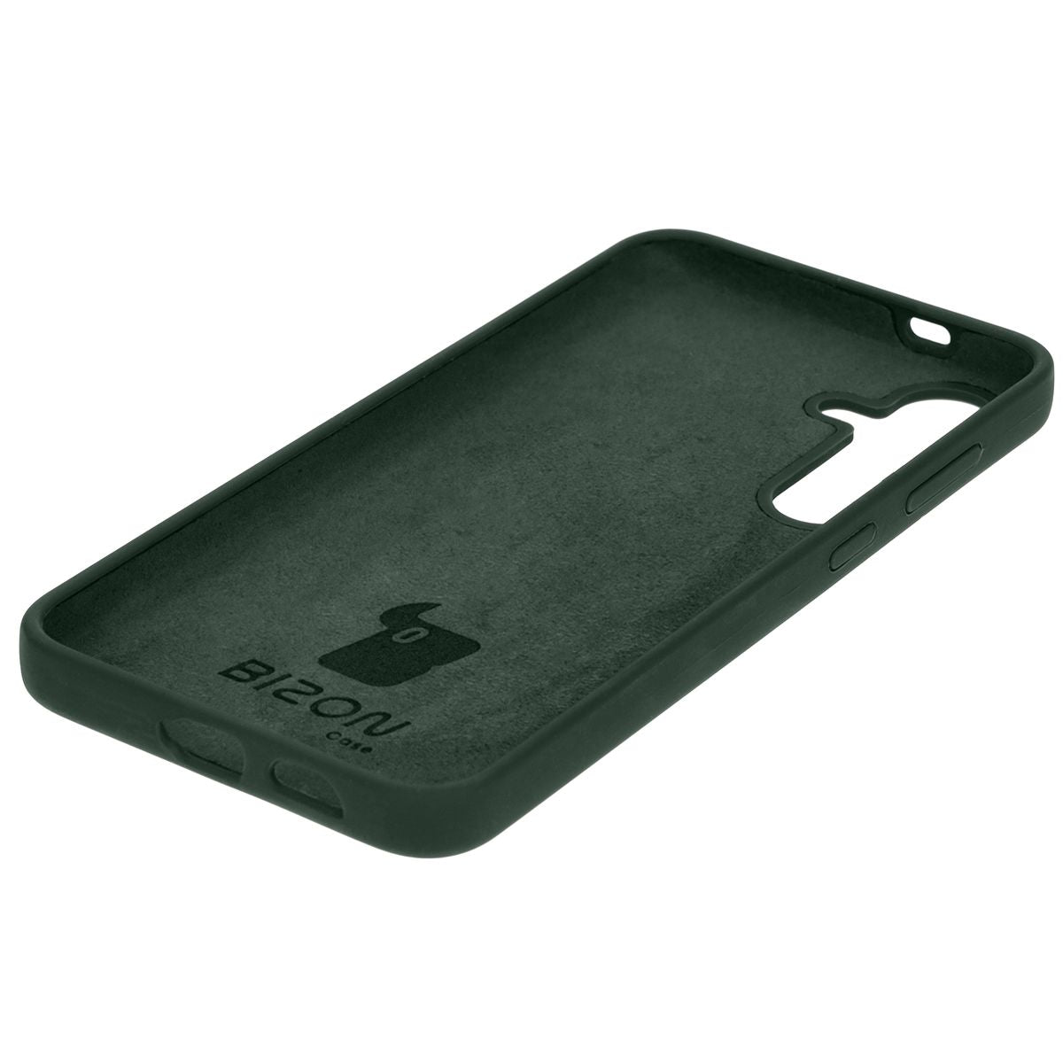 Silikon Handyhülle für Galaxy S24 Plus, Bizon Soft Case, Dunkelgrün