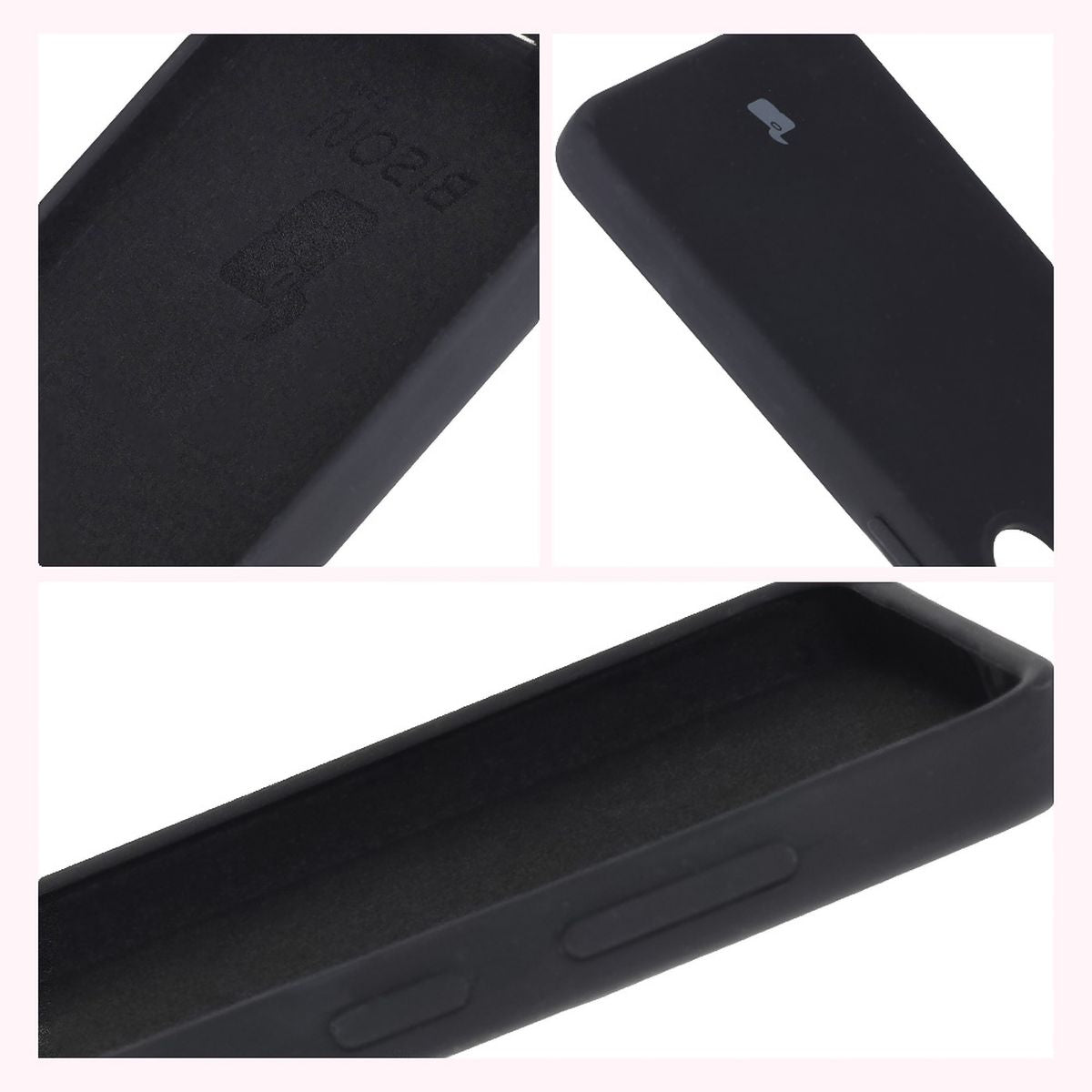 Silikon Handyhülle für Galaxy S25, Bizon Soft Case, Schwarz