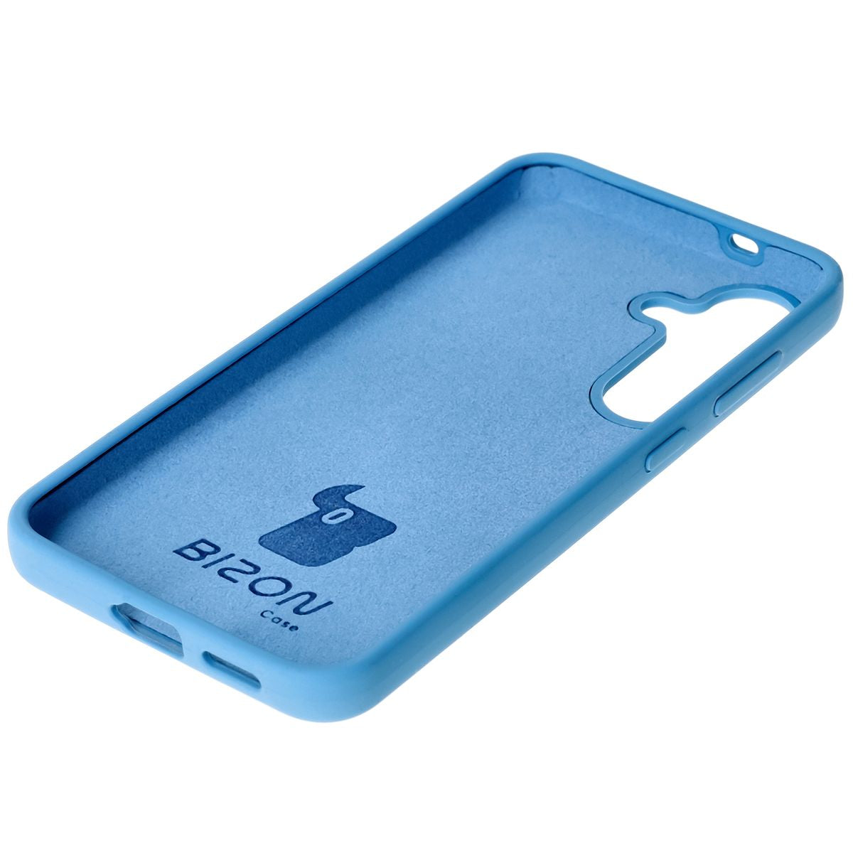 Silikon Handyhülle für Galaxy S25, Bizon Soft Case, Blau